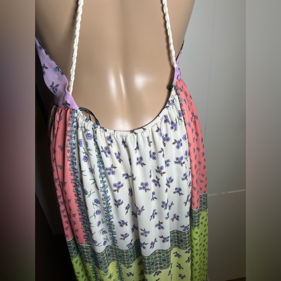Forever 21 Boho Floral Patchwork Tiered Maxi Dress - Small - Picture 12 of 17